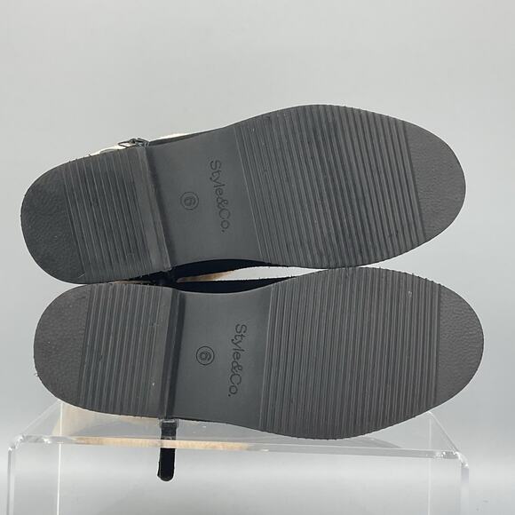 NEW Style & Co Women's Kalliee Suede Cuffed Ankle Boots Black Size 6M - Picture 8 of 10